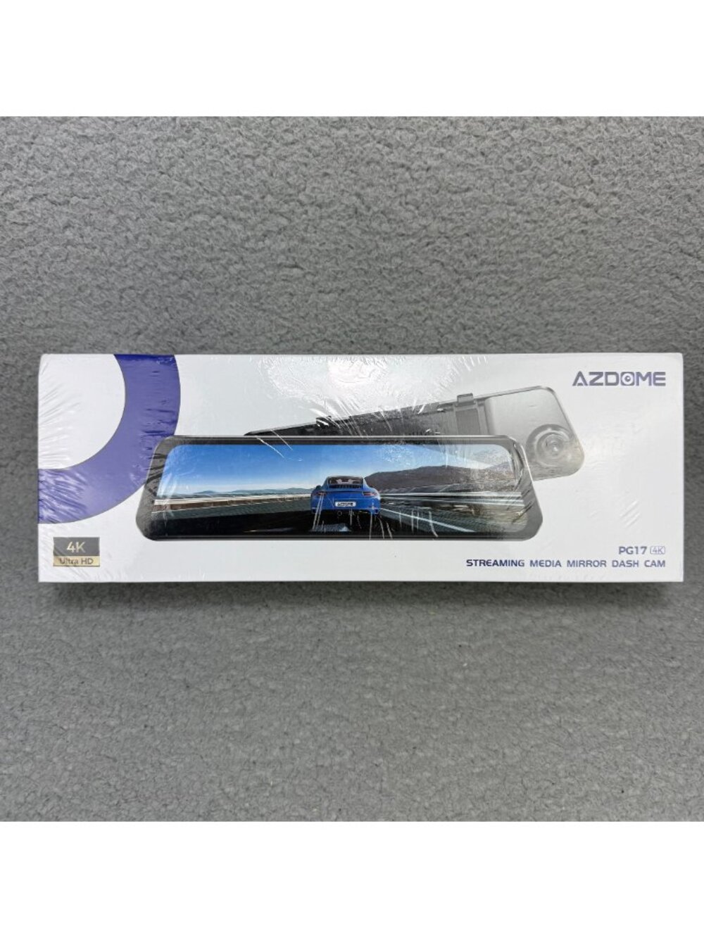 Azdome PG17 Mirror Dash Cam + 64 GB Card 12" Touch Screen 4K WiFi GPS Front Rear
